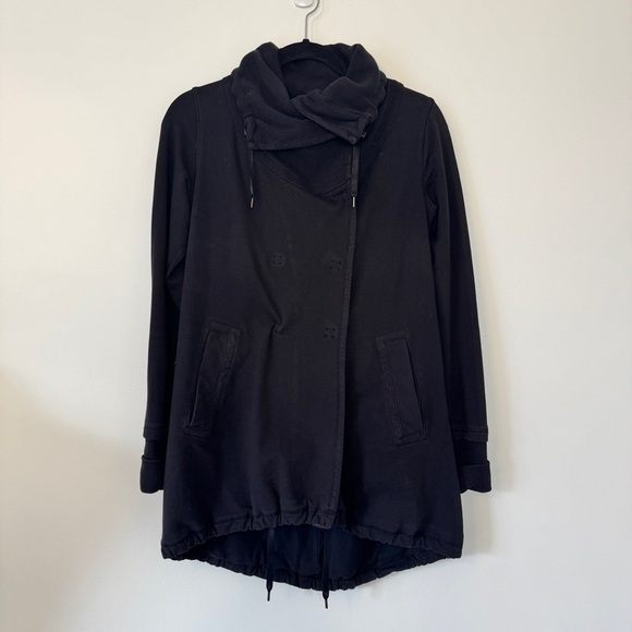 Lululemon Gratitude Wrap Black Cardigan Jacket Coat Athletic Athleisure Sz Small - Picture 2 of 13